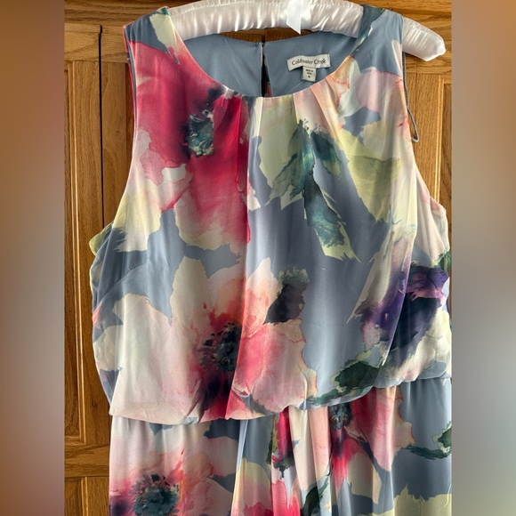 Coldwater Creek Blue and Peach Dress - Picture 4 of 6